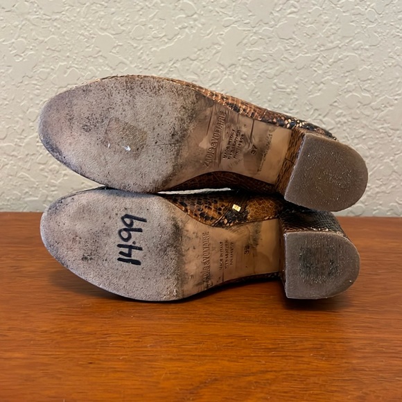 Zadig & Voltaire Women Python Ankle Bootie Made in Italy Size 37 (US 7) - Picture 8 of 14